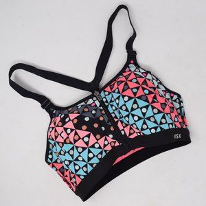 VSX Victoria Secret Sport Bra 32D Multicolor Gym Active Adjustable Front Closure